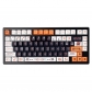 Mechanical Future 104+53 PBT Dye-subbed PC Crystal Semitransparent Backlit Cool Keycaps Set Screen Printing for Cherry MX Keyboard